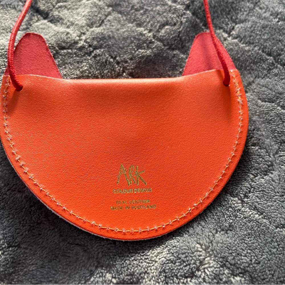 Ark & Co Red and Blue leather fox Key Card Holder - Picture 2 of 3